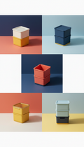 Stackable modular storage bins with locking lids