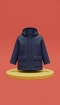 Children’s navy waterproof rain jacket