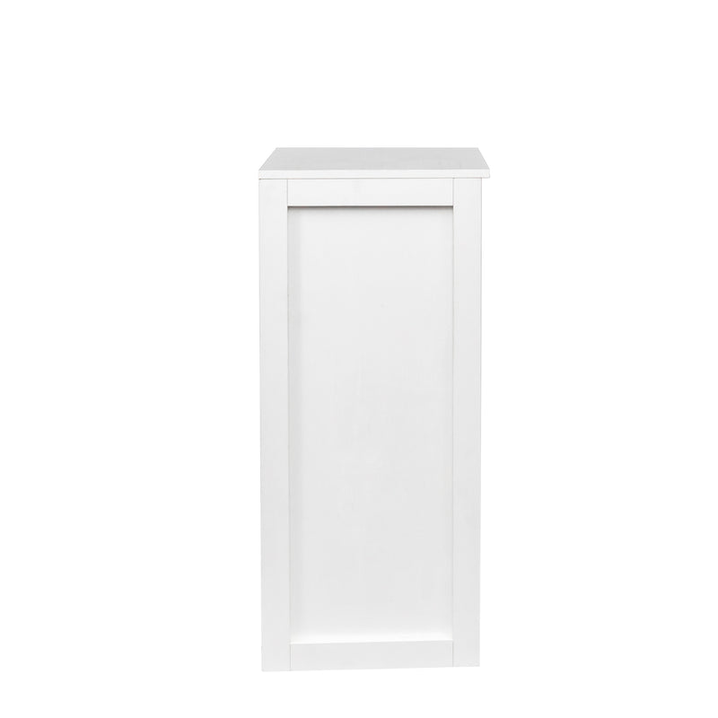 WHITE Color Modular Wine Bar Cabinet With Storage Shelves With Hutch For Dining Room