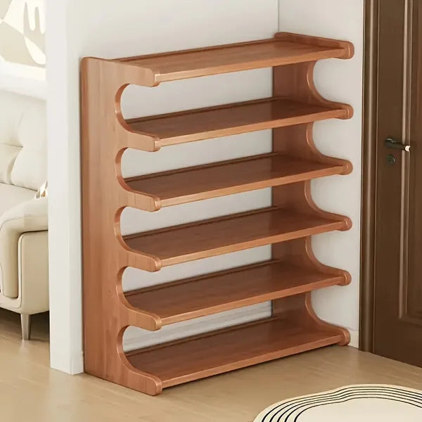 Layer Practical Storage Rack, Shoe Rack, Space-saving Design, Multi-layer Independent Storage Rack, Wood Grain Finish, Easy To Assemble, Self-supporting Cubic Shoe Storage Rack, Storage Rack, Suit